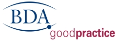 The BDA Good Practice logo in blue and red